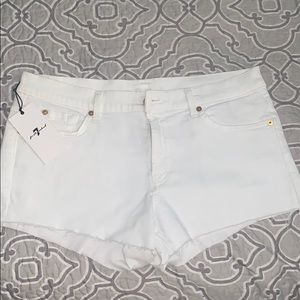 7 for all mankind white shorts